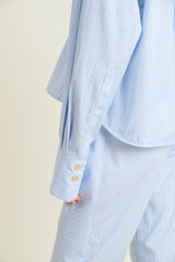 DMN PARIS - CHEMISIER BILLIE POPELINE RAYURE