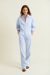 DMN PARIS - CHEMISIER BILLIE POPELINE RAYURE