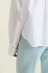 DMN PARIS - CHEMISIER BILLIE RAYURE BLANC