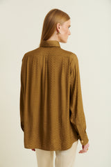 DMN PARIS - CHEMISIER ROME CHEVRON OCRE