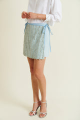 DMN PARIS - JUPE SALOME CIEL