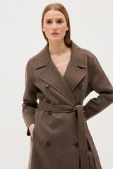 MANTEAU MAYA TAUPE GREIGE