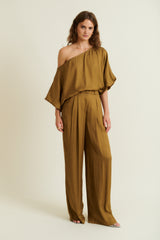 DMN PARIS - PANTALON ALEXANDRE CHEVRON OCRE