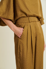 DMN PARIS - PANTALON ALEXANDRE CHEVRON OCRE