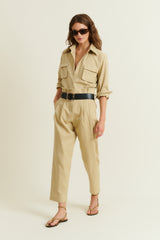 DMN PARIS - PANTALON LETIZIA BEIGE