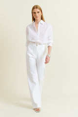 DMN PARIS - PANTALON SCARLET BLANC