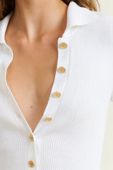 DMN PARIS - PULL JUSTINE BLANC