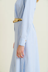 DMN PARIS - ROBE YVETTE RAYURE BLEU