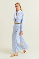 DMN PARIS - ROBE YVETTE RAYURE BLEU