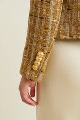 DMN PARIS - VESTE CELIA TWEED OCRE