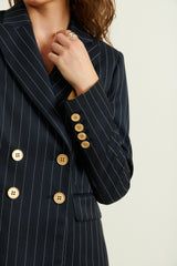 DMN PARIS - VESTE VALENCIANE RAYURE MARINE