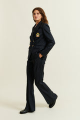 DMN PARIS - VESTE VALENCIANE RAYURE MARINE