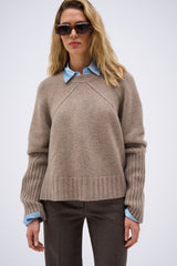 ANNE TAUPE SWEATER