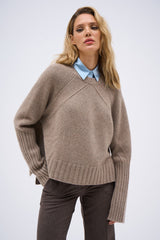 ANNE TAUPE SWEATER