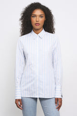 CHEMISE REGINA RAYURE BLEU