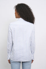 CHEMISE REGINA RAYURE BLEU