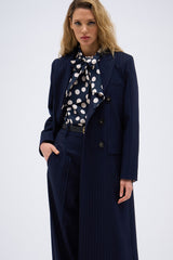 ARIEL NAVY STRIPE COAT