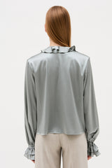 CHEMISIER LOLA BLEU ACIER