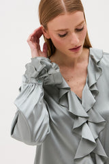 CHEMISIER LOLA BLEU ACIER