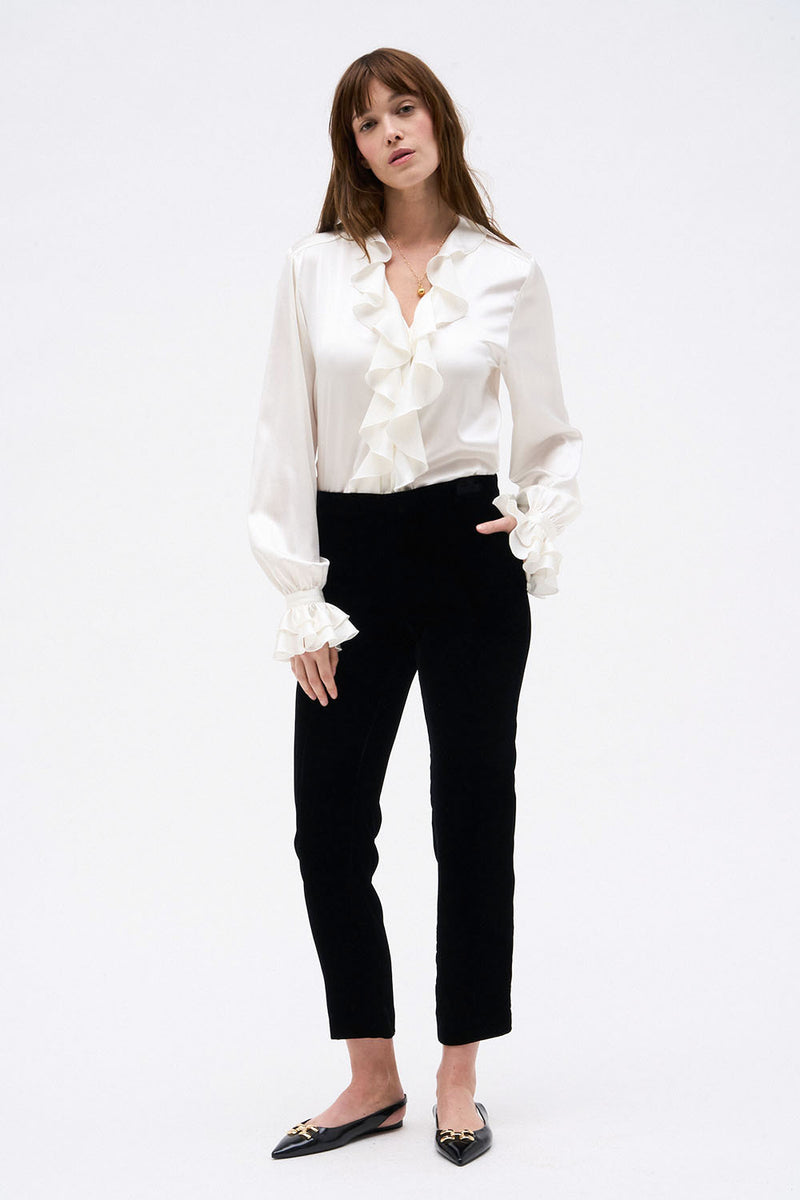 LOLA ECRU BLOUSE