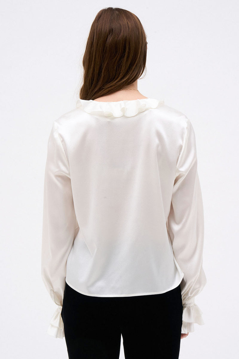 LOLA ECRU BLOUSE