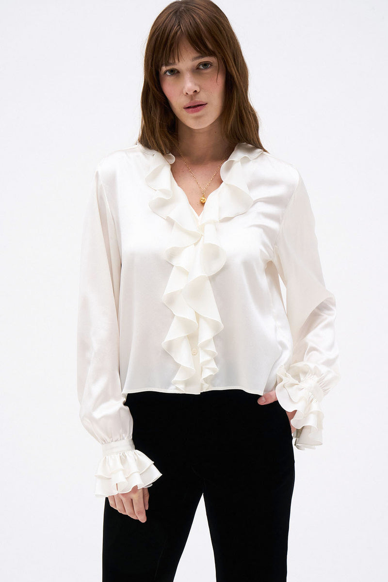 LOLA ECRU BLOUSE