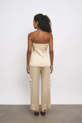 JOSEPH SATIN SAND PANTS