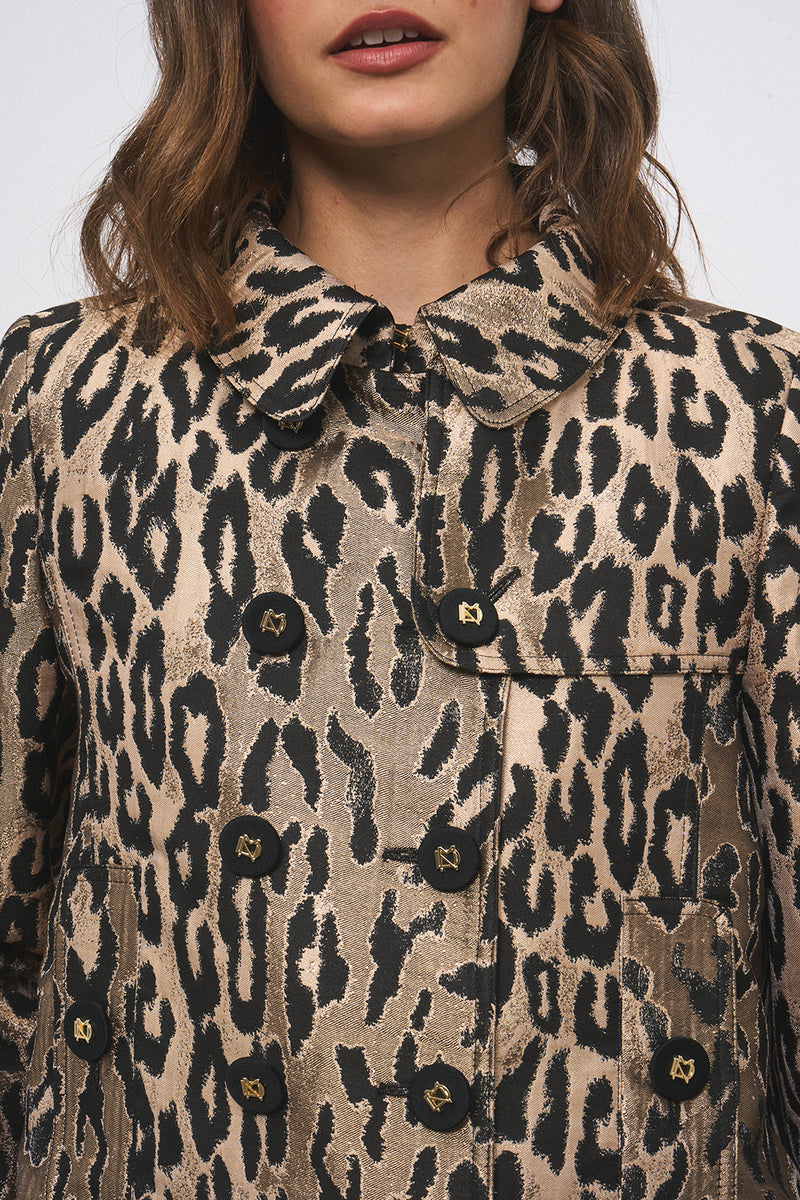 MANTEAU CATHY LEOPARD