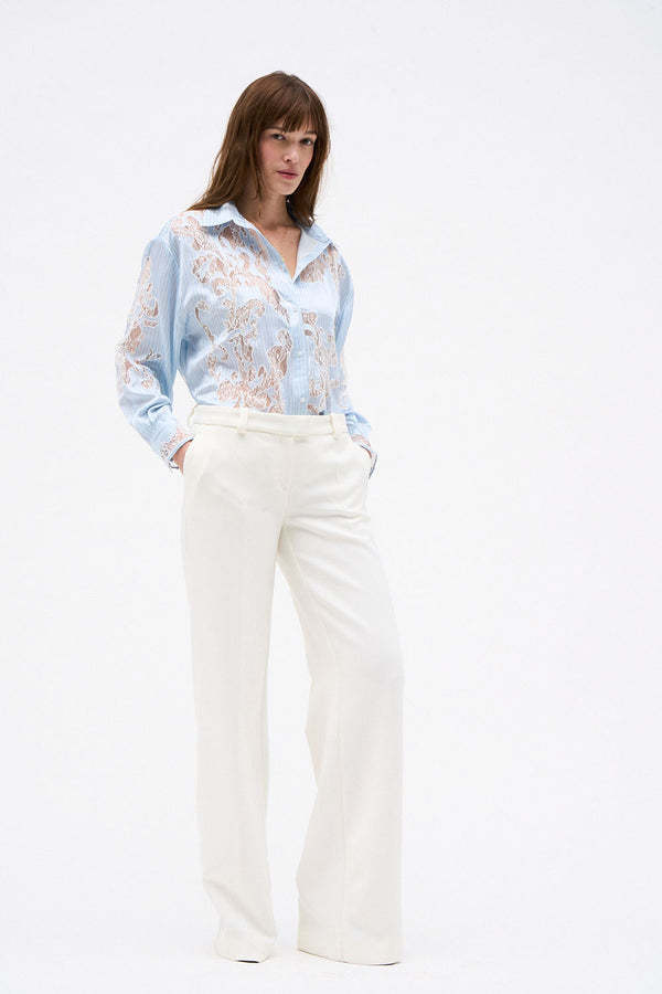 FANNY BLOUSE BLUE STRIPE