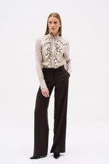 CHEMISIER IVANA RAYURE CAMEL