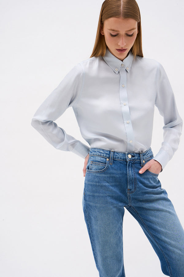 RAYA OXFORD BLOUSE BLUE