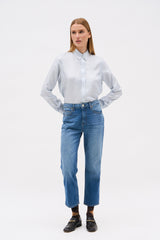 RAYA OXFORD BLOUSE BLUE