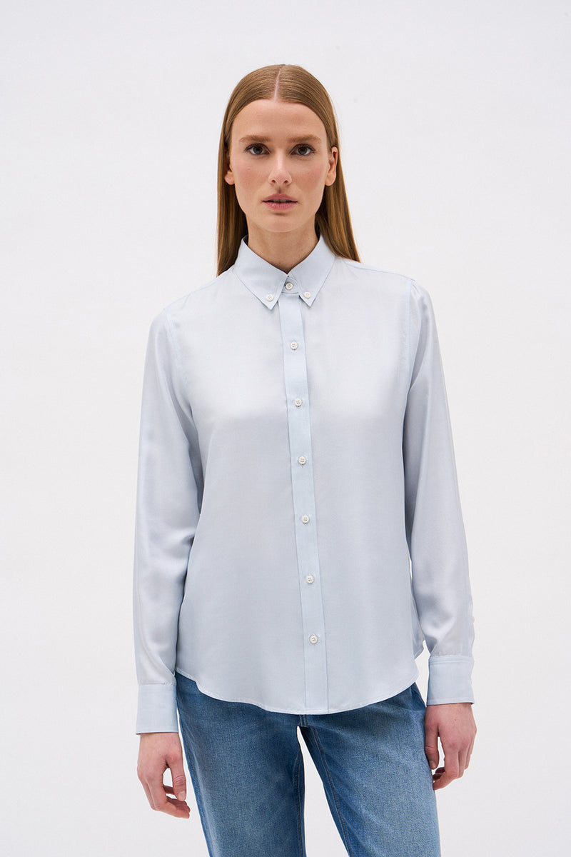 RAYA OXFORD BLOUSE BLUE