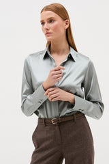 ROBBIE STEEL BLUE BLOUSE