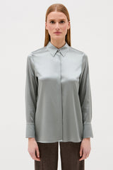 ROBBIE STEEL BLUE BLOUSE