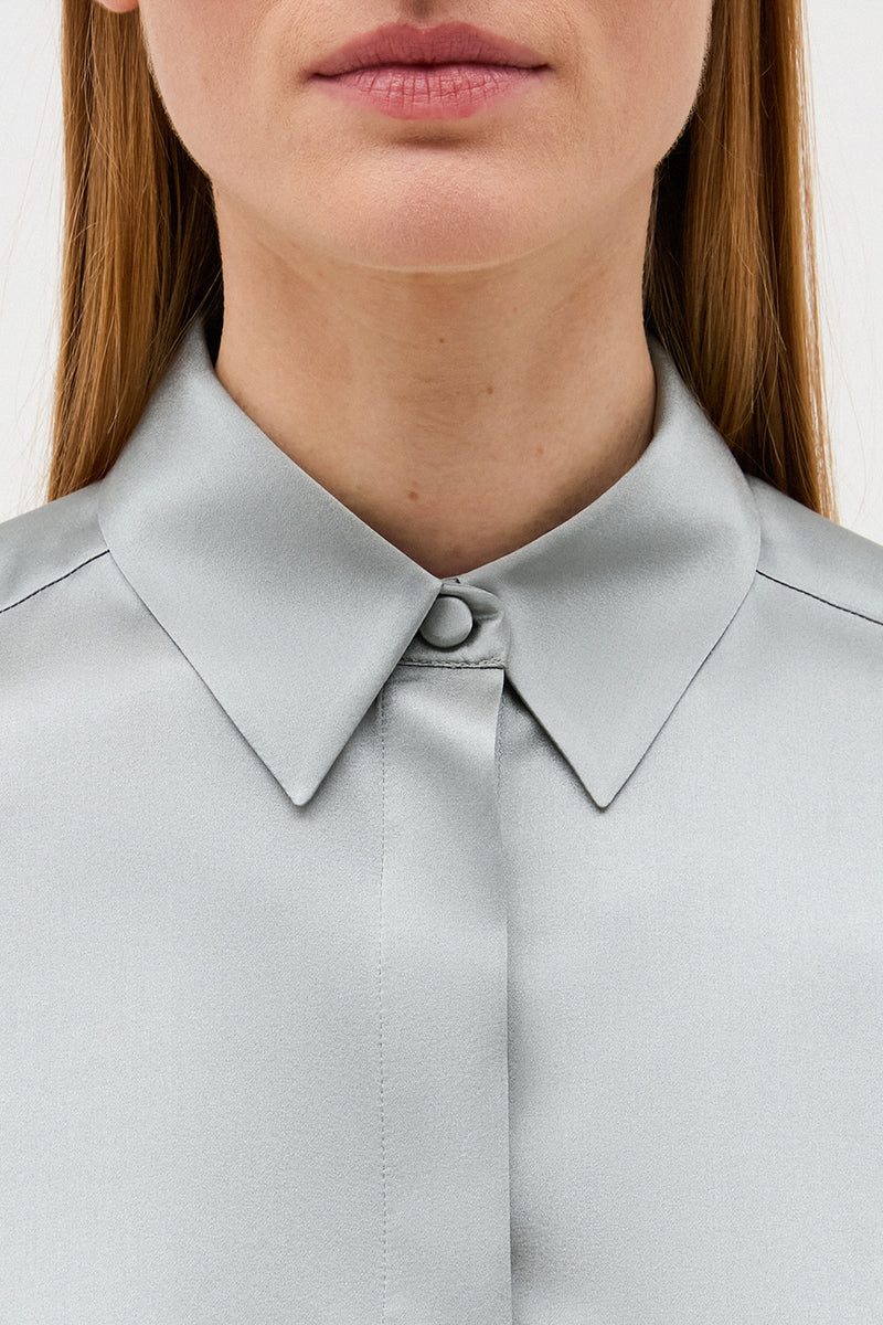 ROBBIE STEEL BLUE BLOUSE