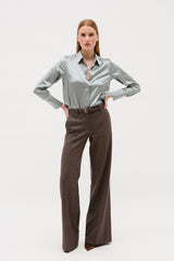 ROBBIE STEEL BLUE BLOUSE