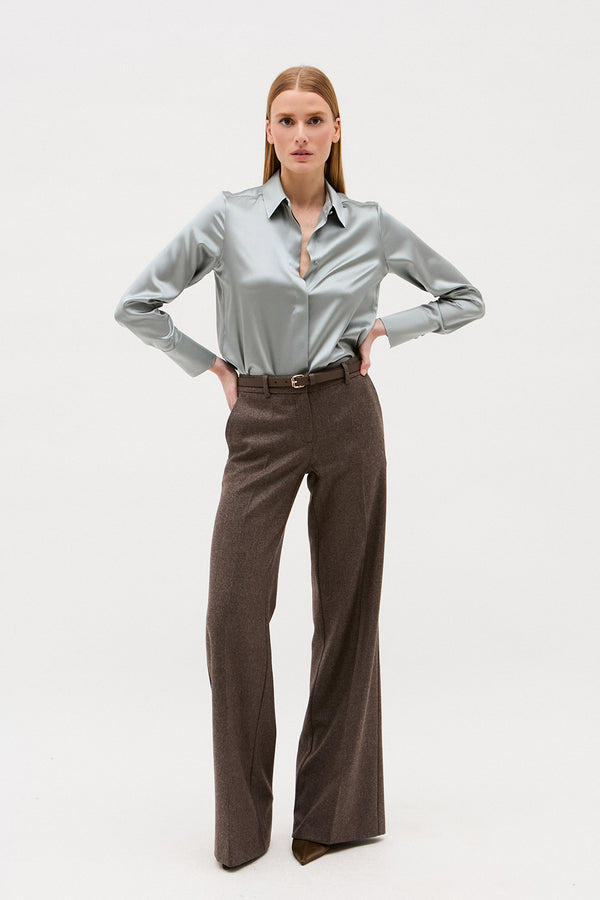 ROBBIE STEEL BLUE BLOUSE