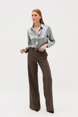 ROBBIE STEEL BLUE BLOUSE