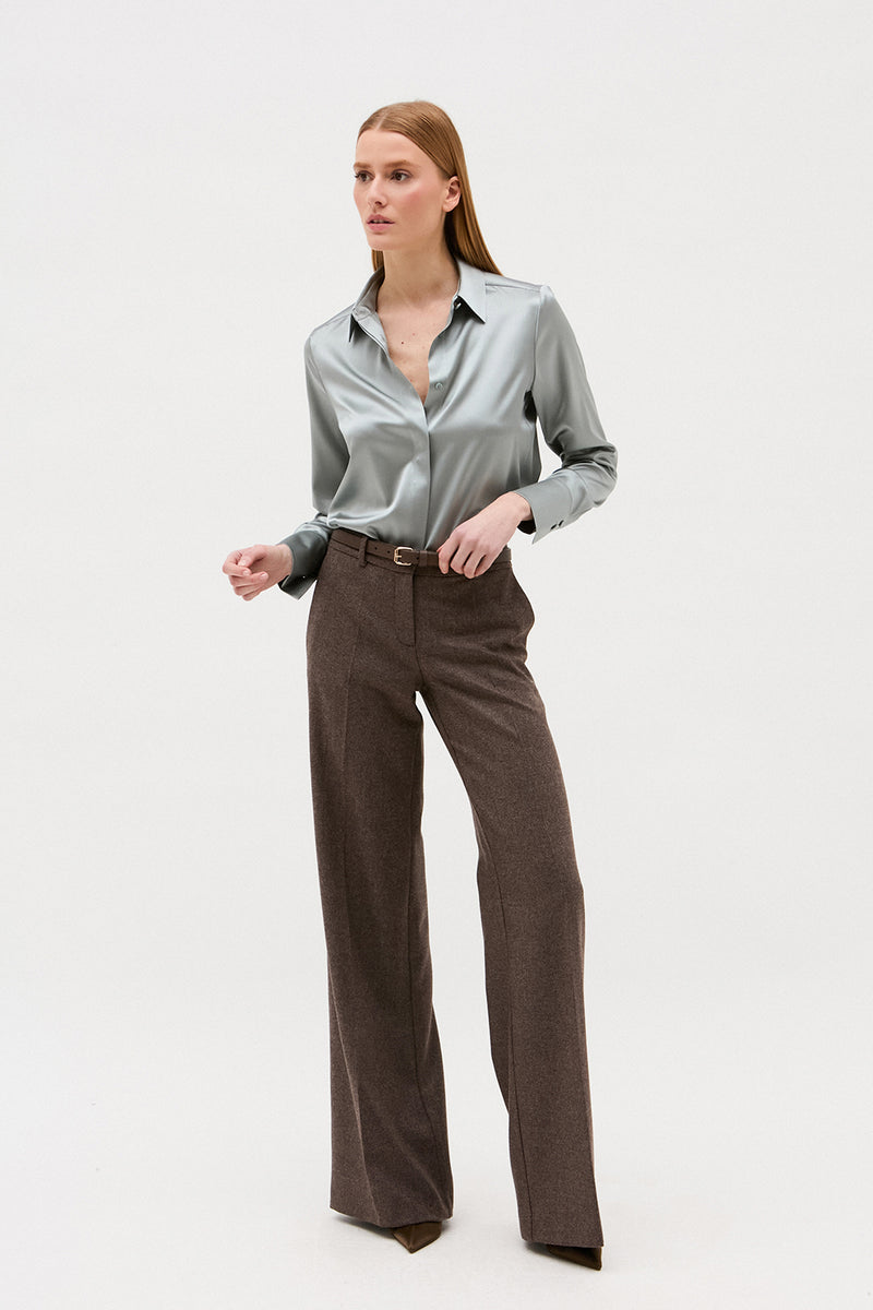 ROBBIE STEEL BLUE BLOUSE