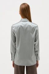 ROBBIE STEEL BLUE BLOUSE