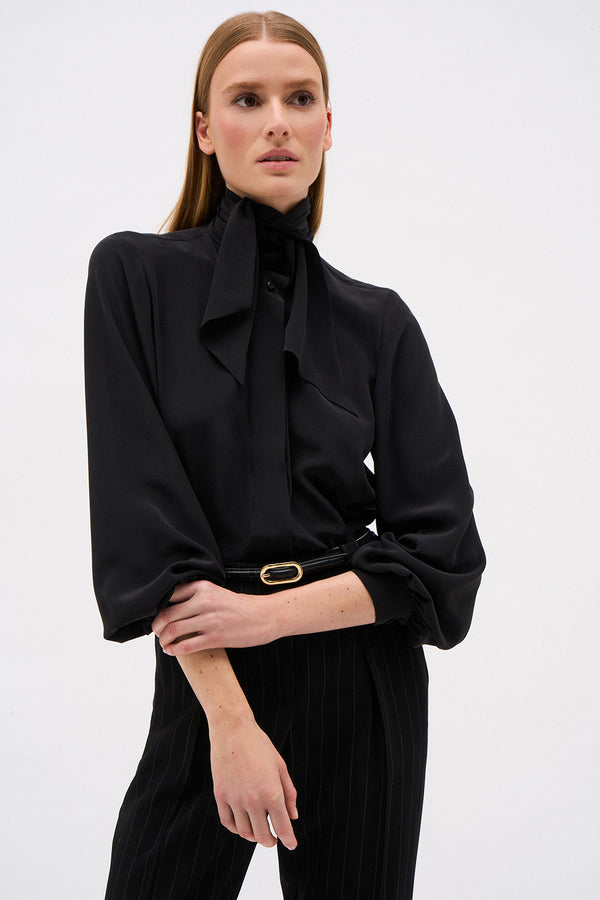 CHEMISIER ROSE NOIR