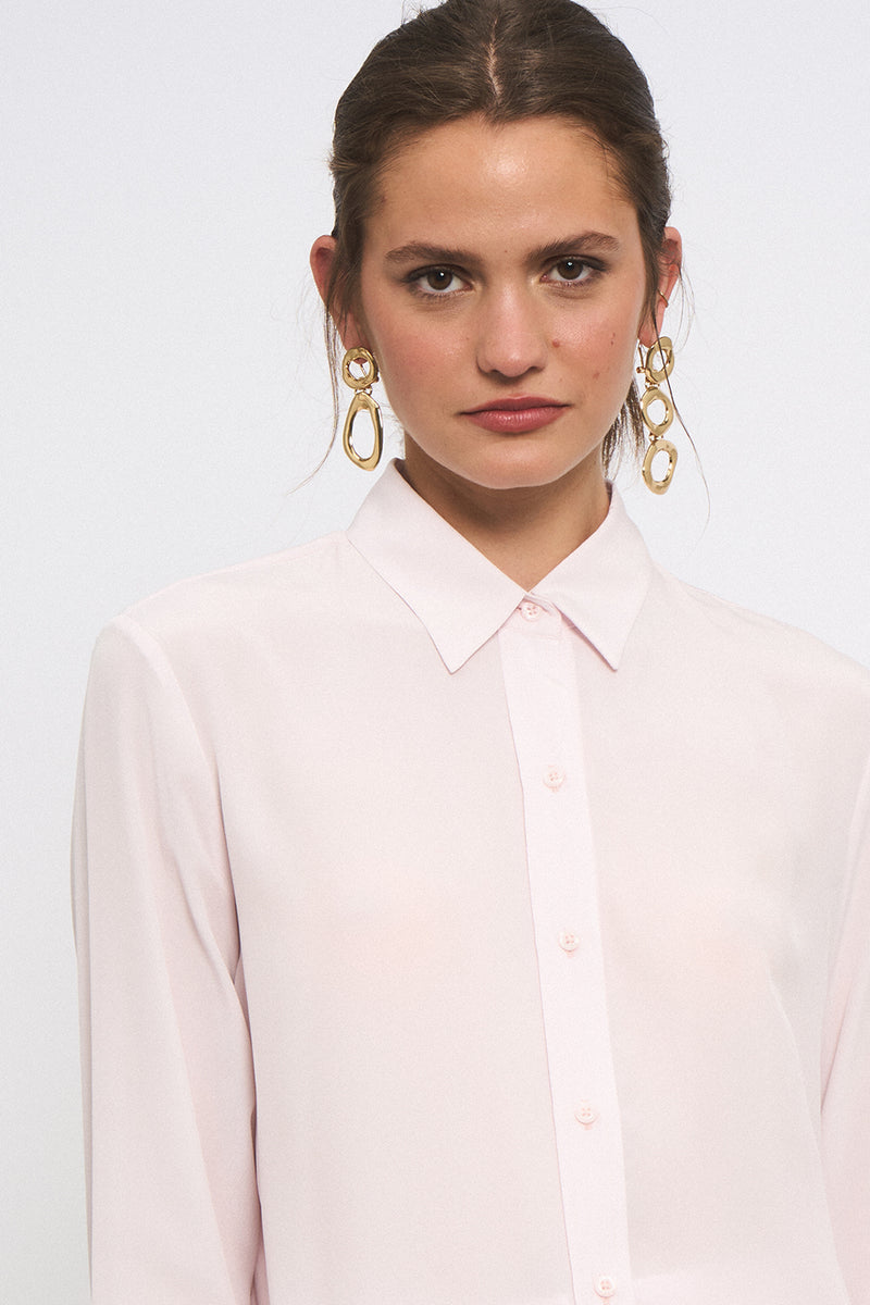 CHIARA CREPE PINK SHIRT