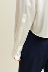 DMN PARIS  - CHEMISIER BILLIE ECRU