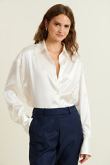 DMN PARIS  - CHEMISIER BILLIE ECRU