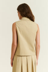 DMN PARIS  - CHEMISIER ELENA BEIGE