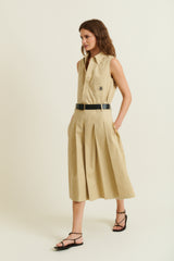 DMN PARIS  - CHEMISIER ELENA BEIGE