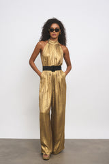 JILIAN GOLD JUMPSUIT