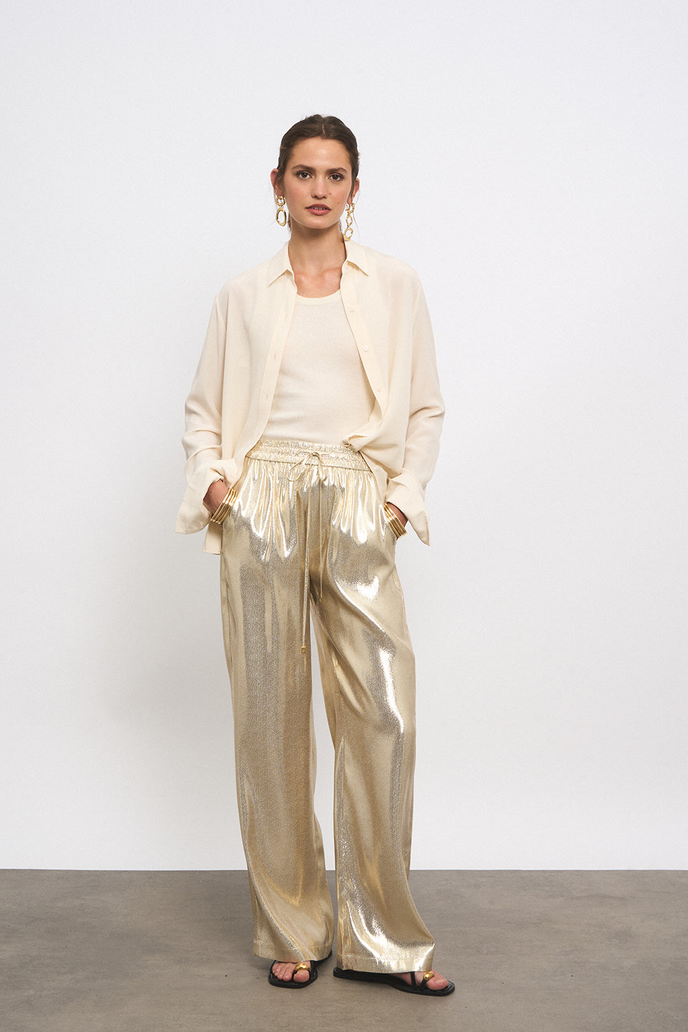 【mnem】Aka Brushed Skirt Pants mnem】Aka Brushed Skirt Pants
