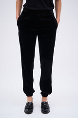 JOAR BLACK VELVET PANTS